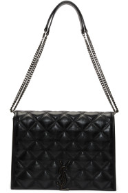 Saint Laurent - Sac noir Medium Becky