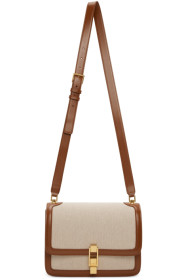 Saint Laurent - Brown Canvas Carré Bag