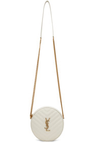 Saint Laurent - White Round Jade Camera Bag