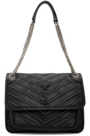 Saint Laurent - Black Medium Micro Studs Niki Bag