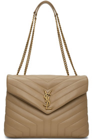 Saint Laurent - Sac beige Medium Loulou