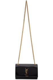 Saint Laurent - Black Patent Small Kate Bag