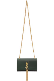 Saint Laurent - グリーン スモール ケイト タッセル バッグ