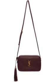 Saint Laurent - Burgundy Smooth Lou Camera Bag