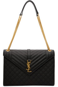 Saint Laurent - Black Large Envelope Bag