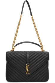 Saint Laurent - Black Large College Bag