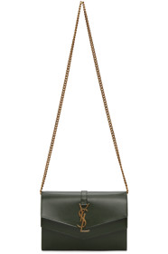 Saint Laurent - Green Sulpice Chain Wallet Bag