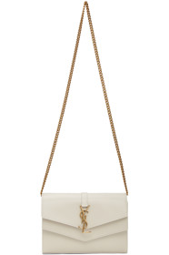 Saint Laurent - Off-White Sulpice Chain Wallet Bag