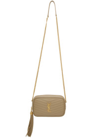 Saint Laurent - Beige Monogramme Mini Lou Camera Bag