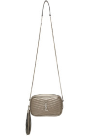 Saint Laurent - Silver Mini Lou Chain Bag