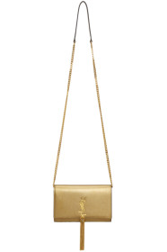 Saint Laurent - ゴールド スモール ケイト タッセル バッグ