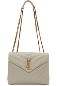 Saint Laurent - White Small Loulou Bag