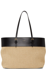 Saint Laurent - Beige Raffia East/West Shopping Tote