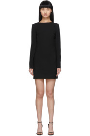 Saint Laurent - Black Knot V-Neck Dress