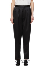 Saint Laurent - Black Satin Trousers