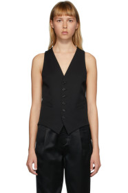 Saint Laurent - Black Wool Classic Vest
