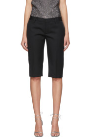 Saint Laurent - Black Tuxedo Bermuda Shorts