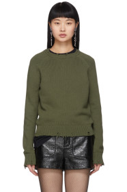 Saint Laurent - Khaki Used Knit Sweater