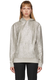Saint Laurent - Silver Shiny Hoodie