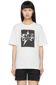 Saint Laurent - White 'Saint Laurent' Star T-Shirt