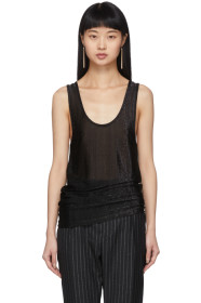 Saint Laurent - Black Lurex Tank Top