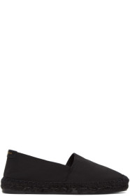 Saint Laurent - Black Grosgrain Espadrilles