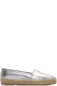 Saint Laurent - Silver Monogramme Espadrilles