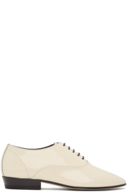 Saint Laurent - Off-White Patent Marius Oxfords