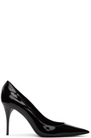 Saint Laurent - Black Patent Lexi 90 Heels