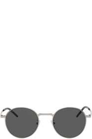 Saint Laurent - 银色 SL 250 太阳镜
