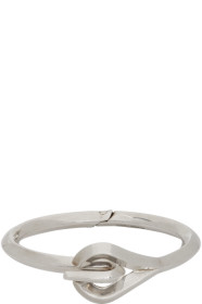 Saint Laurent - Bracelet argenté Hook