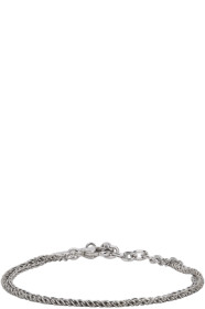 Saint Laurent - 银色 Double Chain 项链