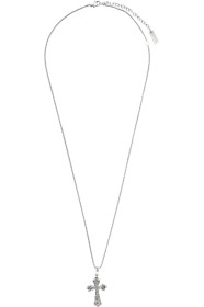 Saint Laurent - Silver Cross Necklace