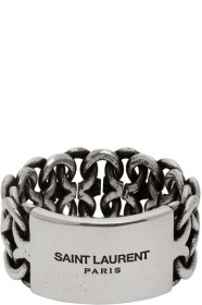 Saint Laurent - Silver Plaguette Ring