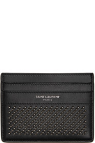 Saint Laurent - Black Microstuds Cardholder