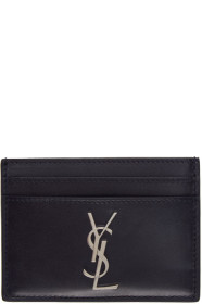 Saint Laurent - 海军蓝 Monogramme 卡包