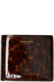 Saint Laurent - Brown Tortoiseshell Wallet