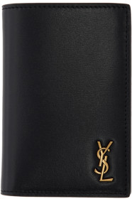 Saint Laurent - 黑色 Tiny Monogramme 卡包