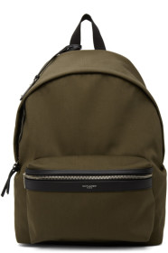 Saint Laurent - Sac à dos en sergé kaki City