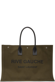 Saint Laurent - Cabas kaki 'Rive Gauche' Noe