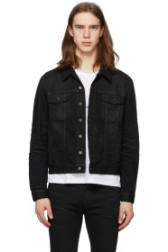 Saint Laurent - Black Coated Classic Denim Jacket