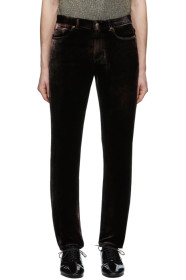 Saint Laurent - Pantalon en velours noir