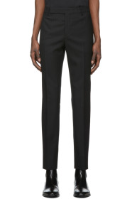 Saint Laurent - Pantalon noir Lamé