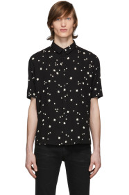 Saint Laurent - Chemise à imprimé noire Square