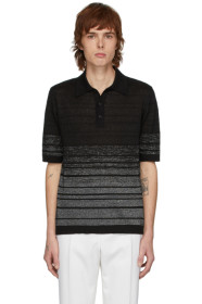 Saint Laurent - Black & Silver Lurex Polo