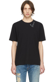 Saint Laurent - ブラック ギター プリント T シャツ