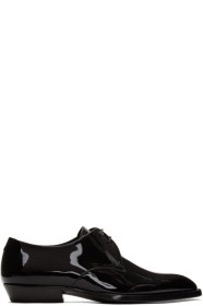 Saint Laurent - 黑色 Wyatt 25 漆皮德比鞋