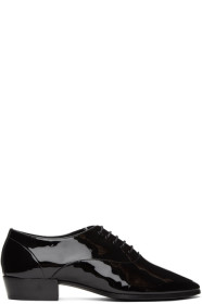 Saint Laurent - 黑色 Marius 漆皮牛津鞋