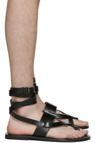 Saint Laurent - Black Culver Ankle Strap Sandals