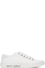 Saint Laurent - White Malibu Sneakers